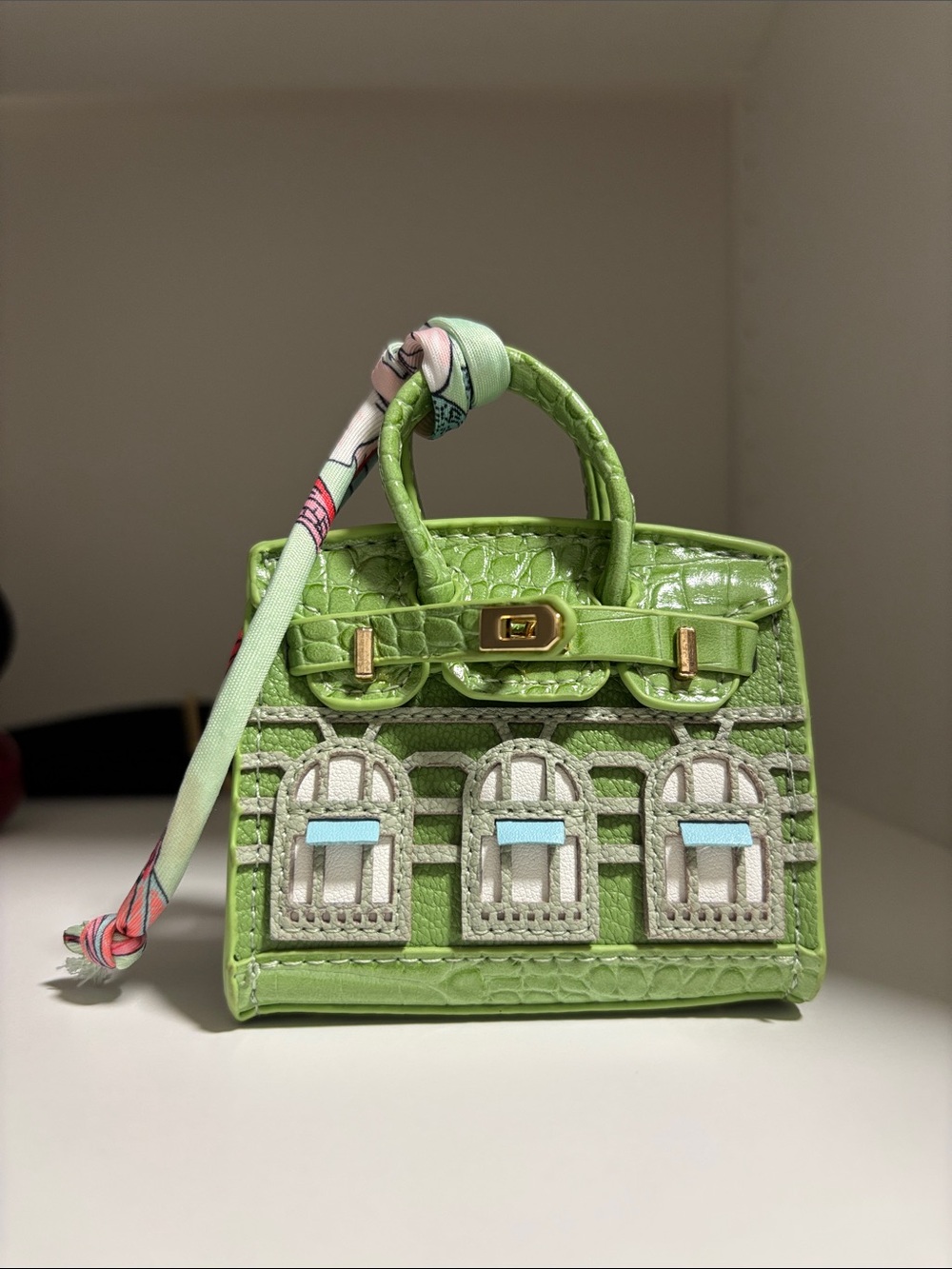 Green Birkin Bag Charm